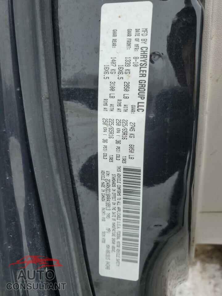 DODGE CARAVAN 2010 - 2D4RN3D18AR418913