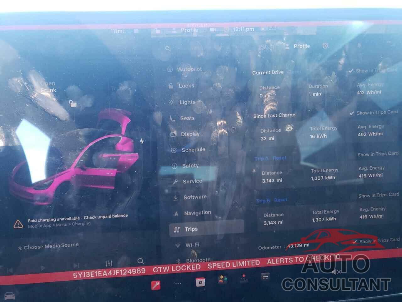 TESLA MODEL 3 2018 - 5YJ3E1EA4JF124989