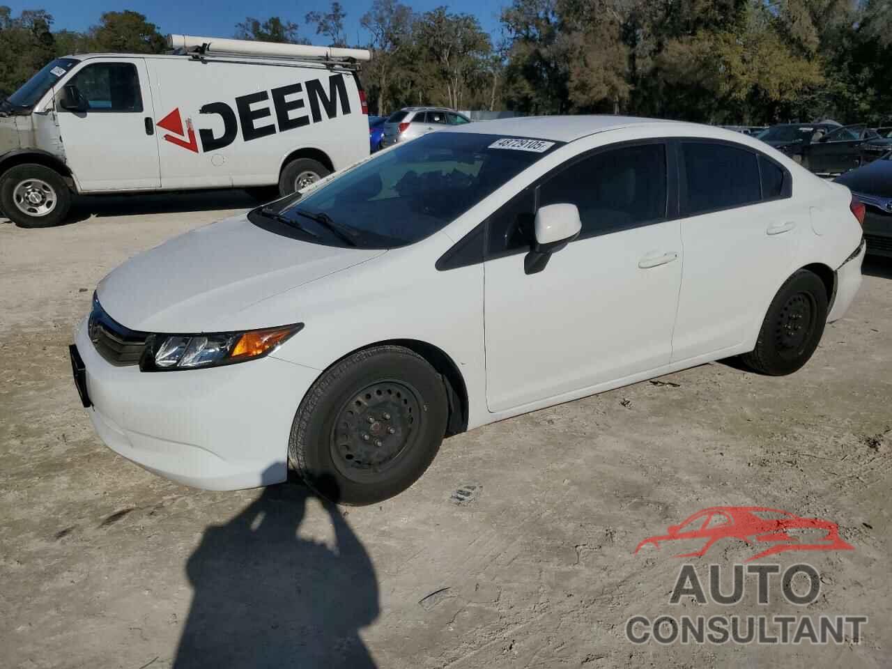 HONDA CIVIC 2012 - 19XFB2F56CE378886