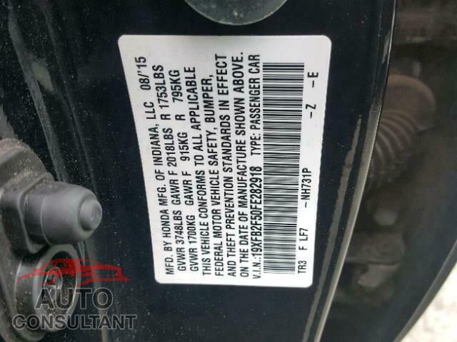 HONDA CIVIC LX 2015 - 19XFB2F50FE282918