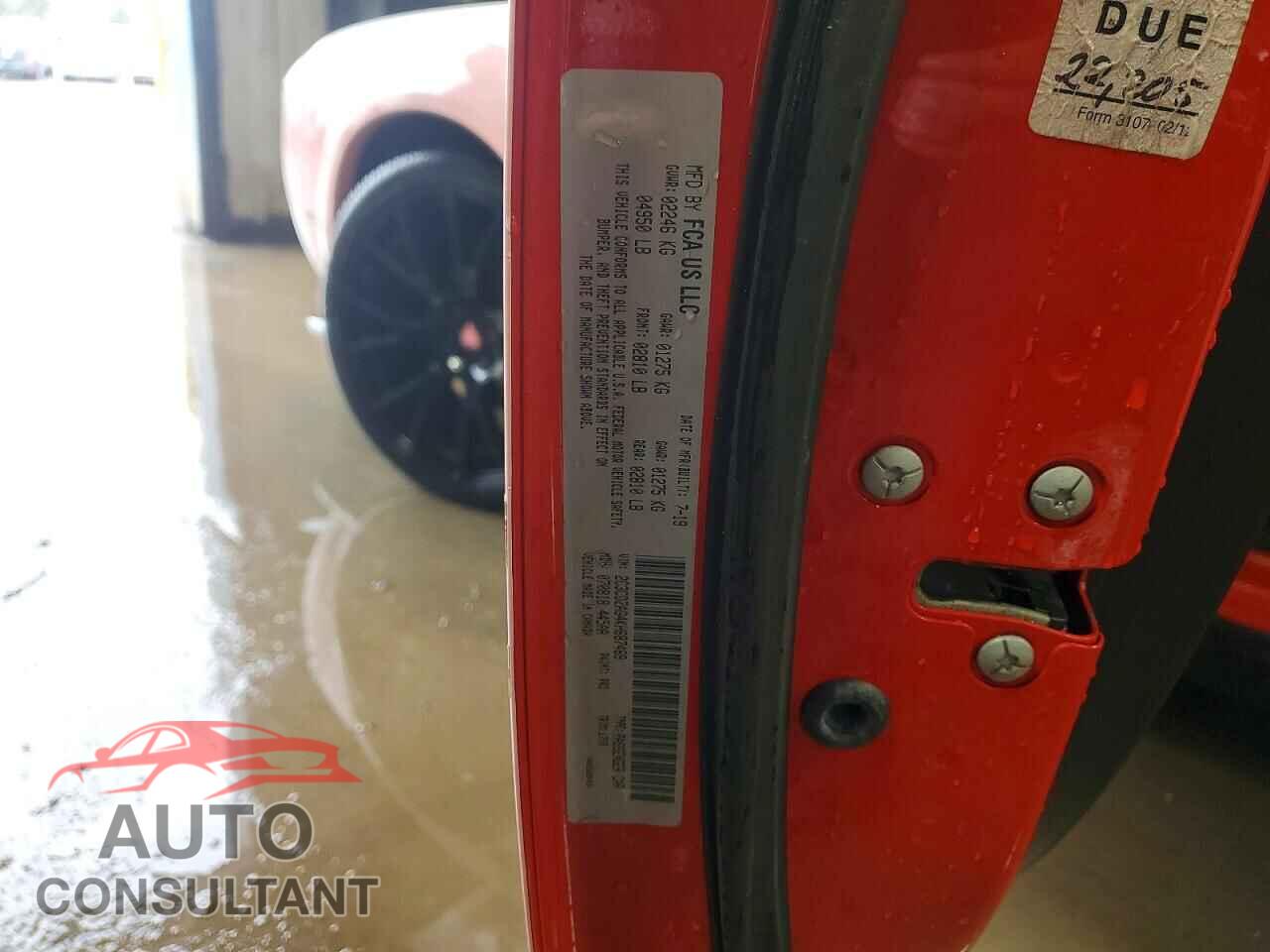 DODGE CHALLENGER 2019 - 2C3CDZAG4KH687469