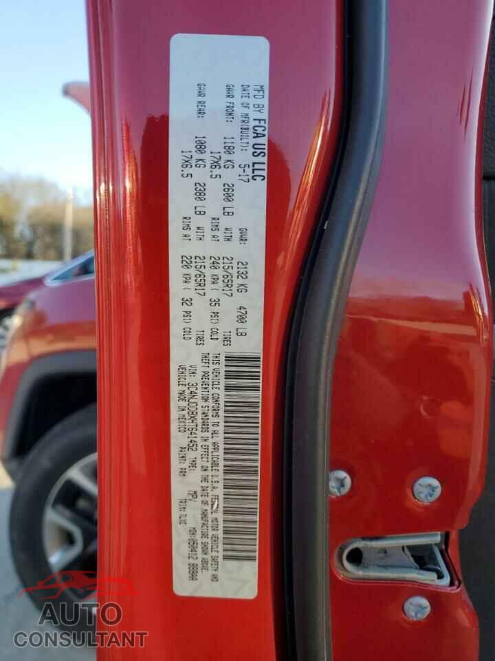 JEEP COMPASS 2017 - 3C4NJDDBXHT641452