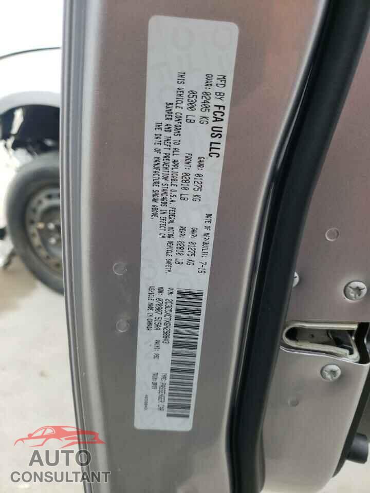 DODGE CHARGER 2016 - 2C3CDXCTXGH298843