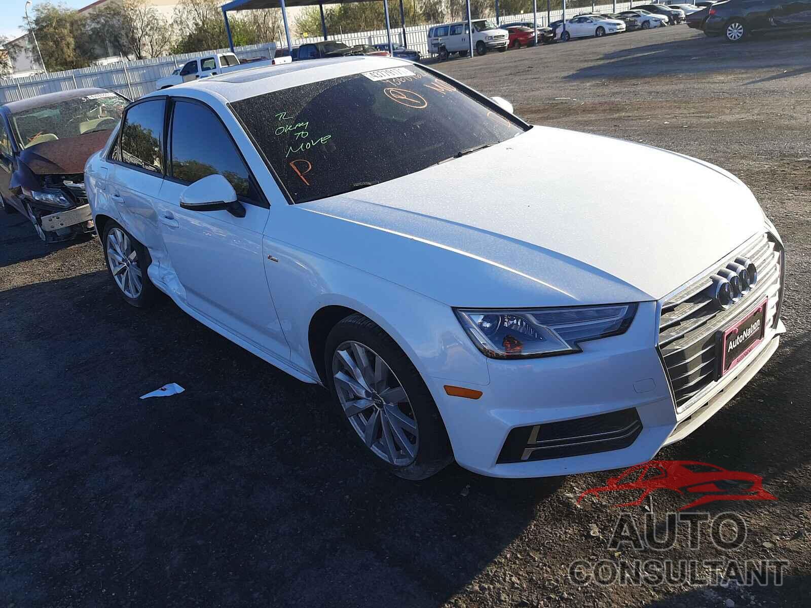 AUDI A4 2018 - WAUKMAF49JA048733