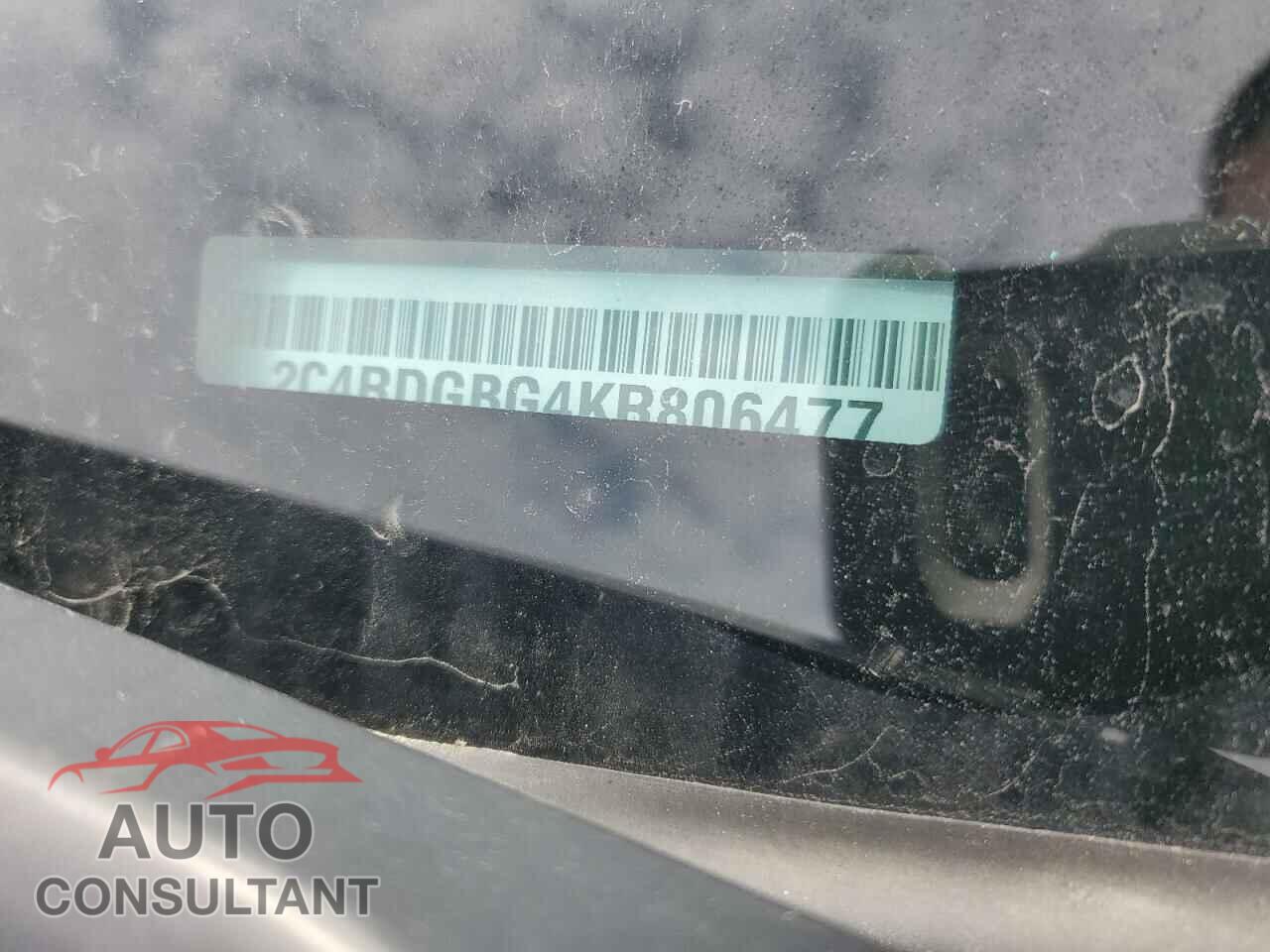 DODGE CARAVAN 2019 - 2C4RDGBG4KR806477