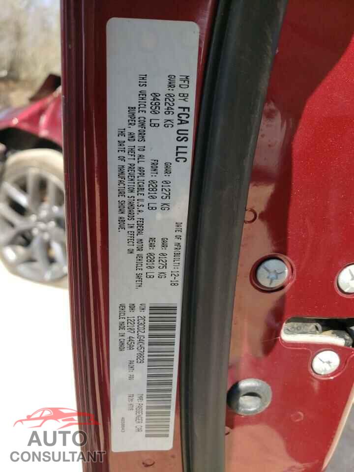 DODGE CHALLENGER 2019 - 2C3CDZJG4KH570829