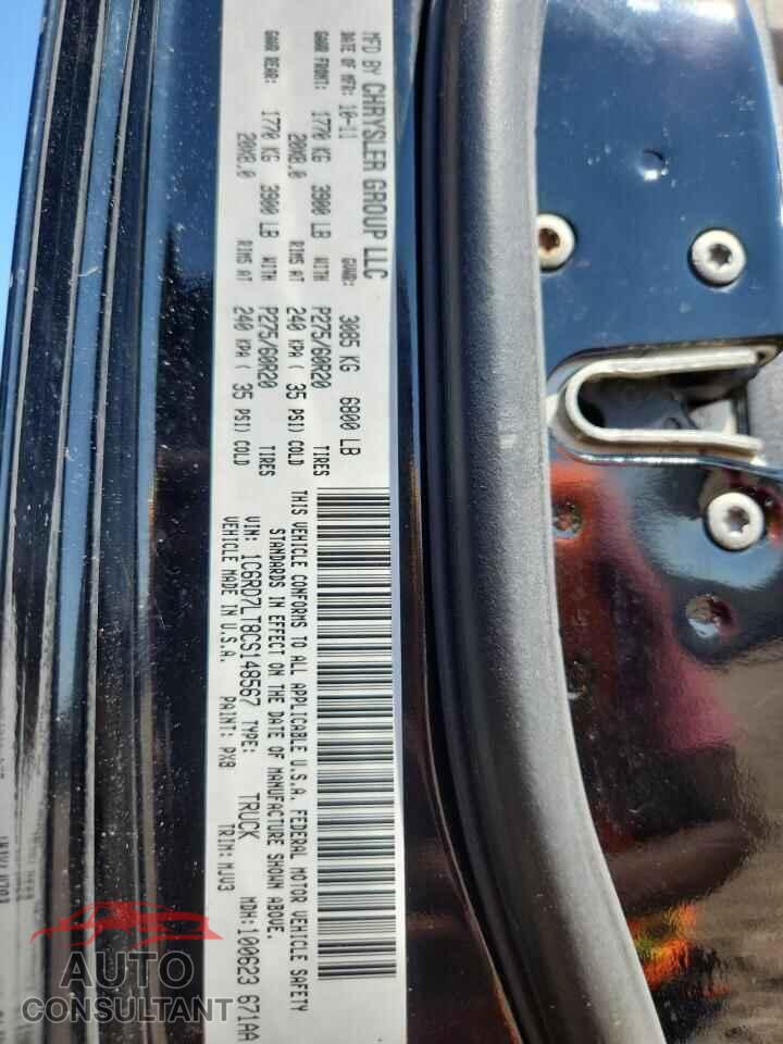 DODGE RAM 1500 2012 - 1C6RD7LT8CS148567