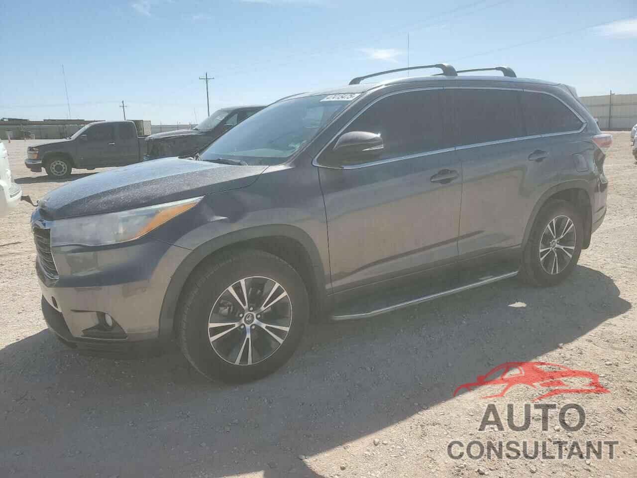 TOYOTA HIGHLANDER 2016 - 5TDKKRFH9GS154217