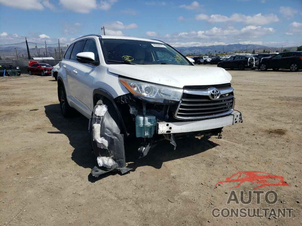TOYOTA HIGHLANDER 2016 - 5TDKKRFH7GS167211