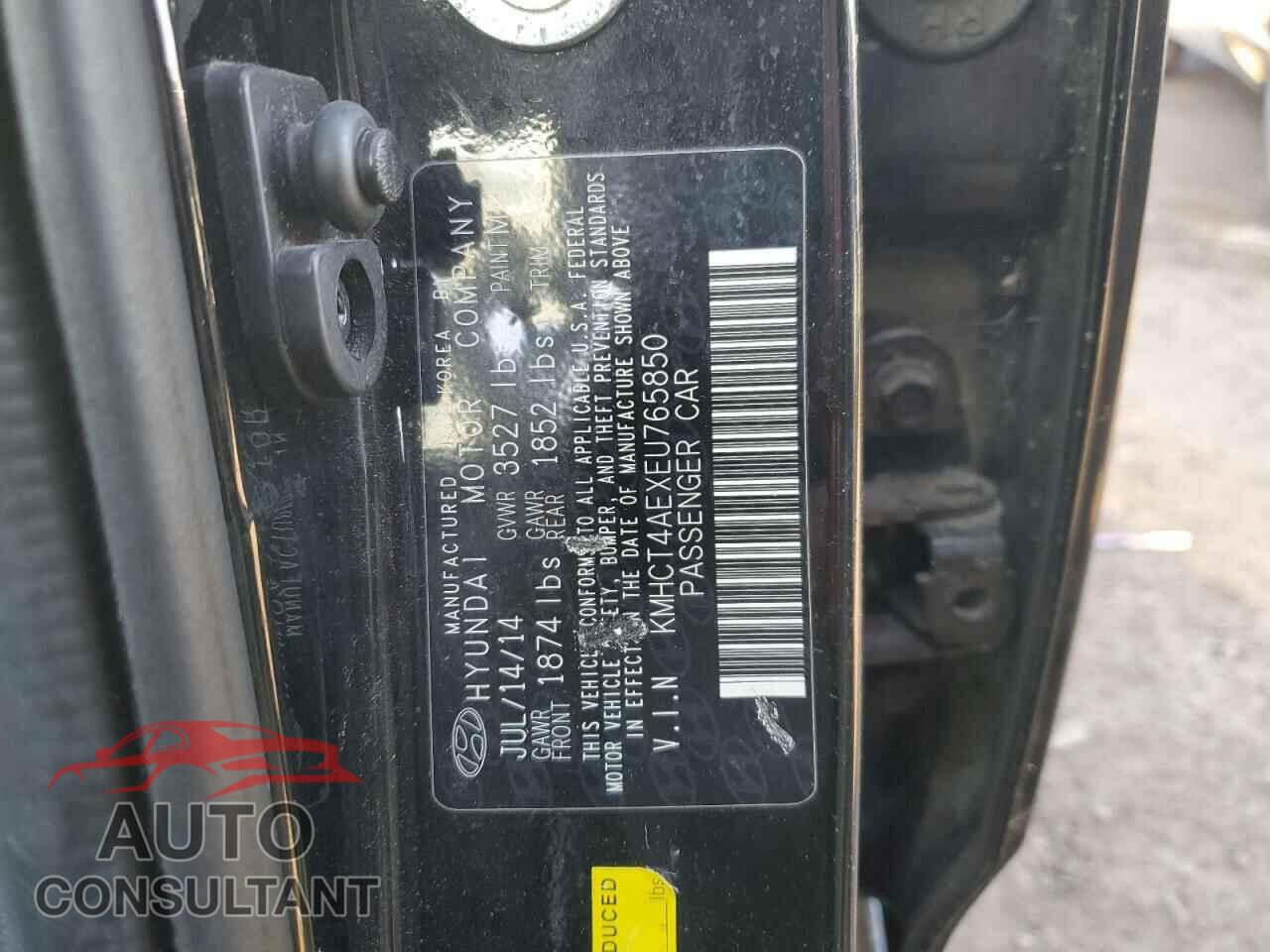 HYUNDAI ACCENT 2014 - KMHCT4AEXEU765850