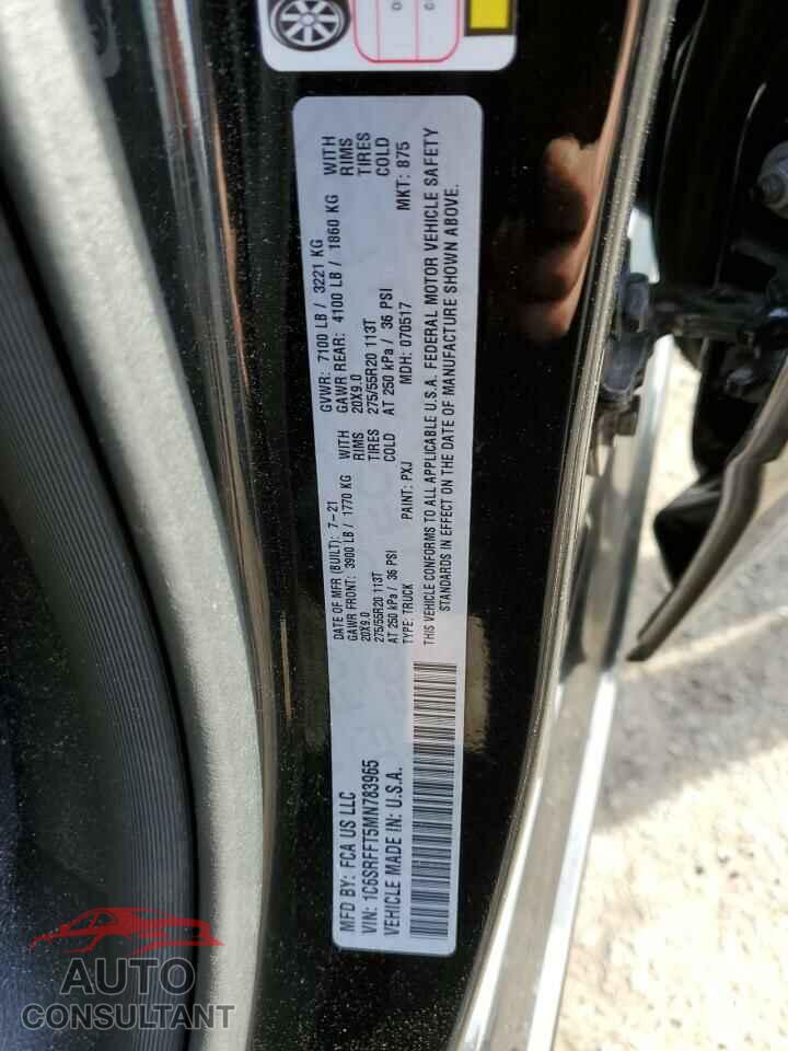 RAM 1500 2021 - 1C6SRFFT5MN783965