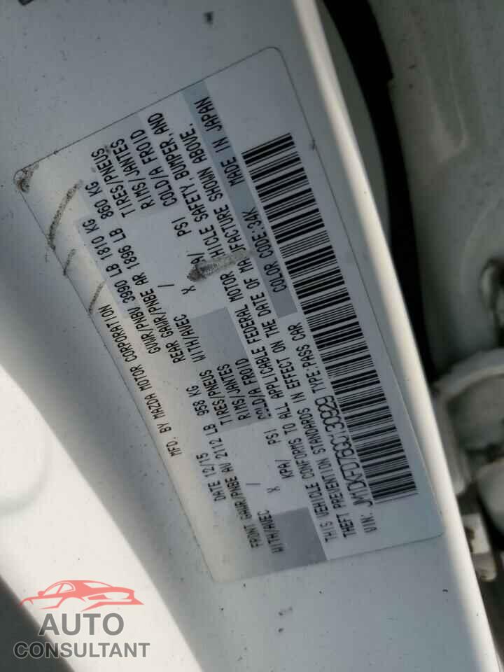 MAZDA CX-3 2016 - JM1DKFD76G0130929