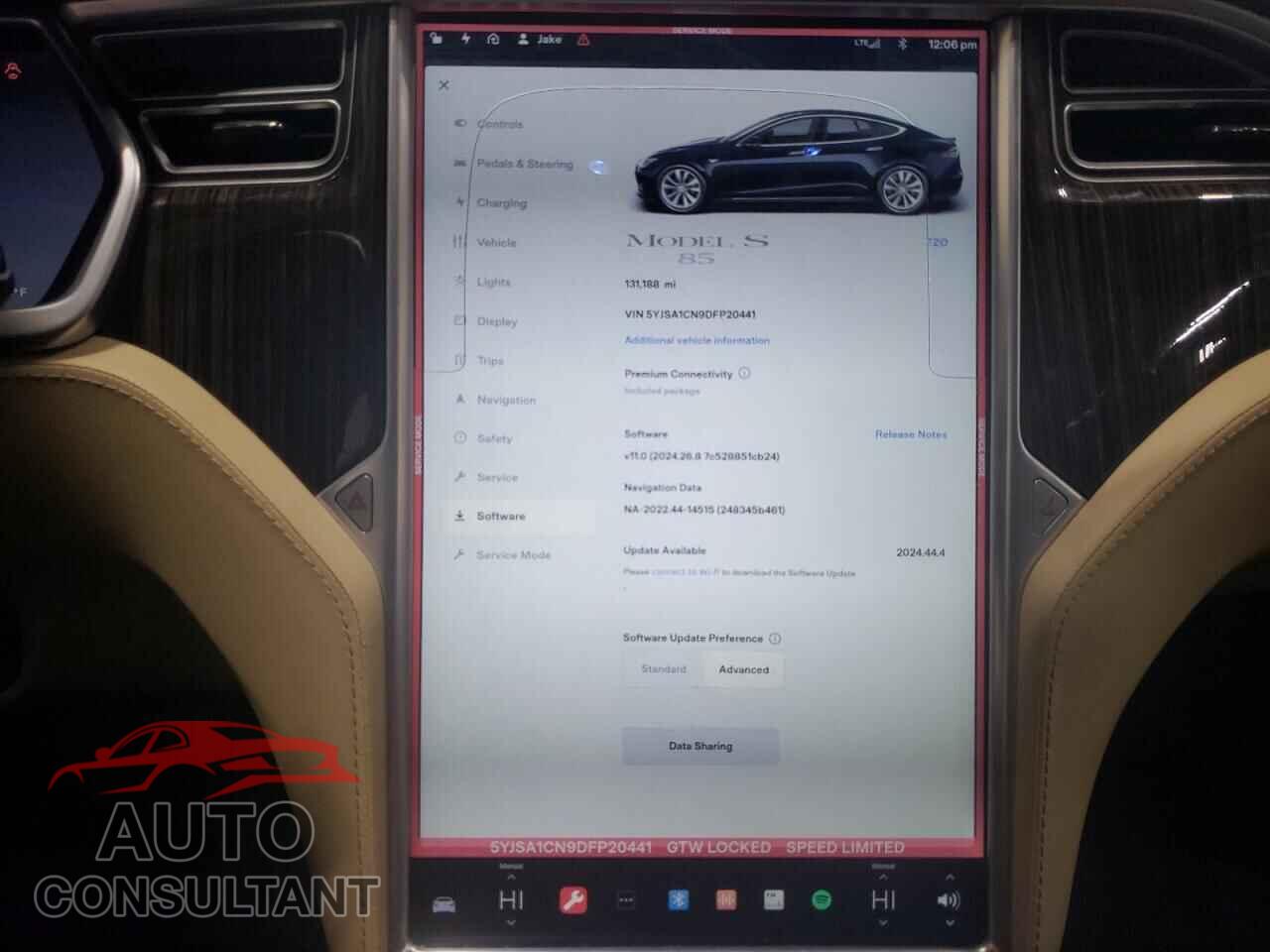 TESLA MODEL S 2013 - 5YJSA1CN9DFP20441