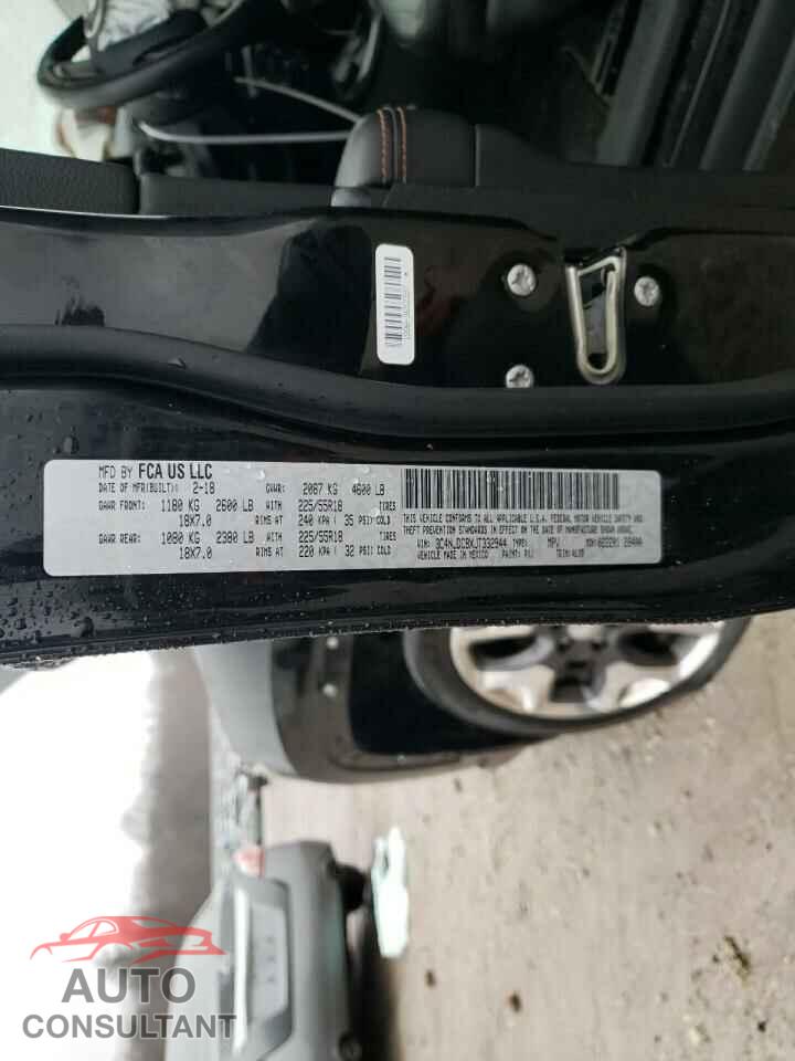 JEEP COMPASS 2018 - 3C4NJDCBXJT332944