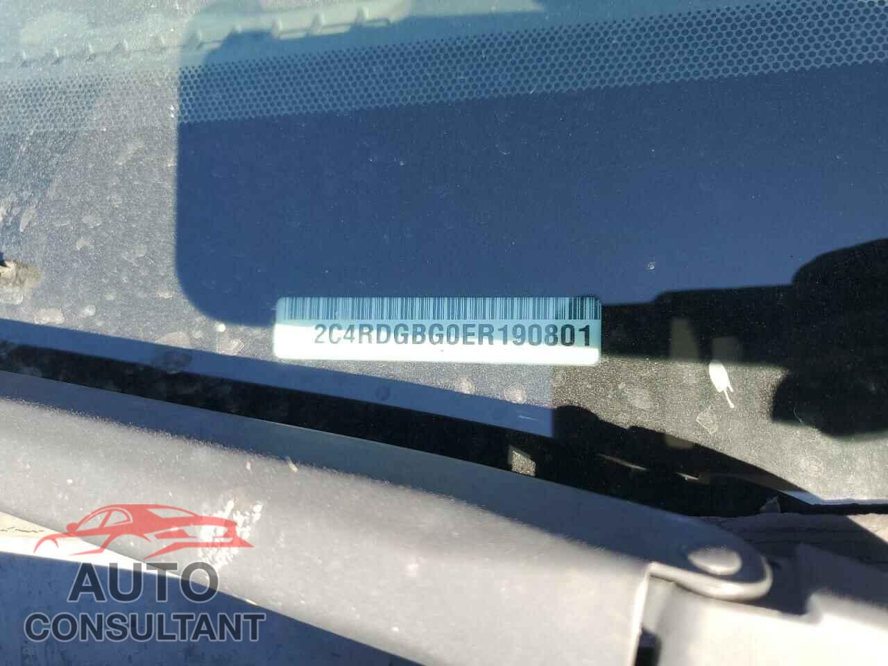 DODGE CARAVAN 2014 - 2C4RDGBG0ER190801