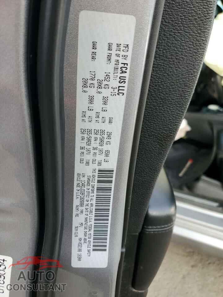 DODGE DURANGO 2015 - 1C4RDJDG9FC826880