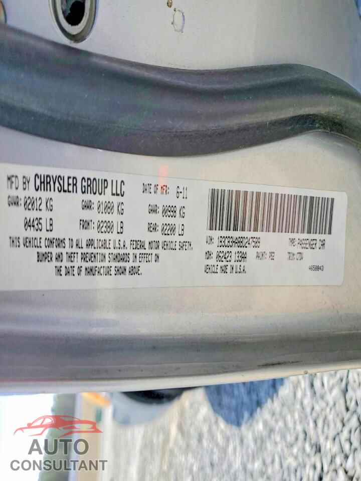 DODGE CALIBER 2011 - 1B3CB3HA8BD247589