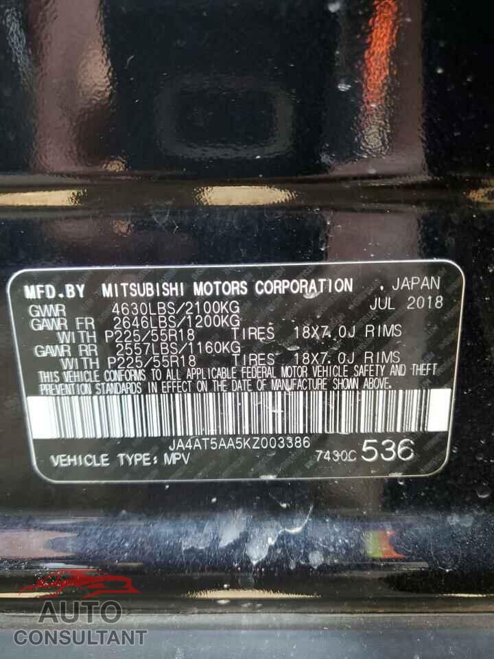 MITSUBISHI ECLIPSE 2019 - JA4AT5AA5KZ003386