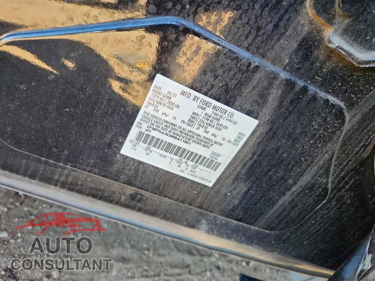 FORD EDGE 2021 - 2FMPK4J93MBA11801