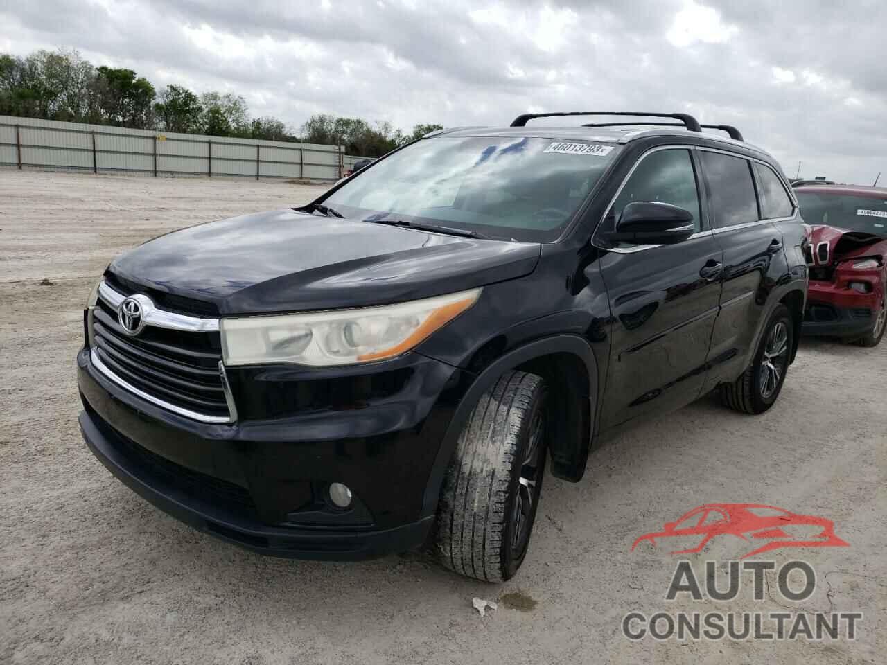 TOYOTA HIGHLANDER 2016 - 5TDJKRFH6GS240709