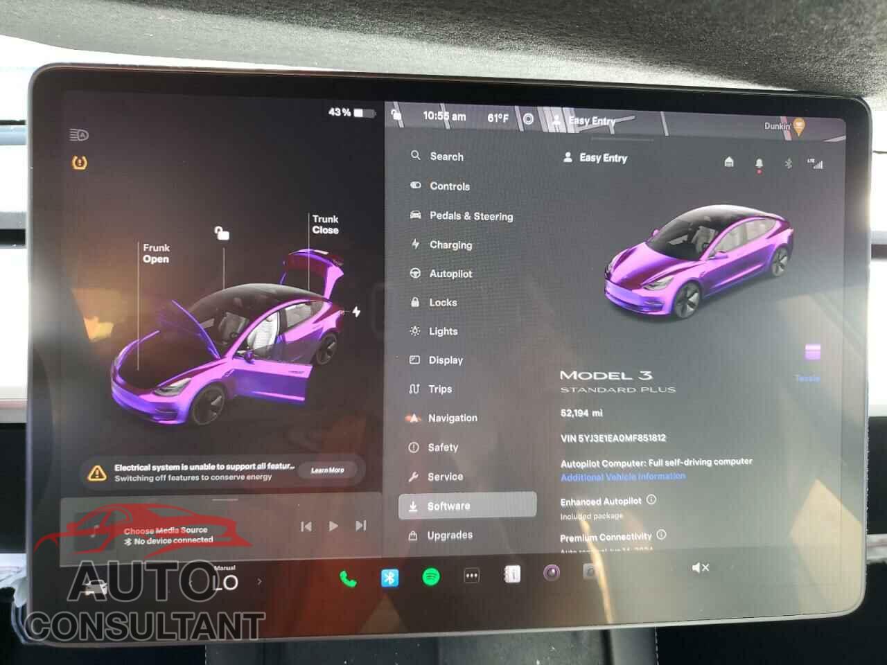 TESLA MODEL 3 2021 - 5YJ3E1EA0MF851812