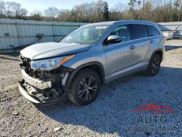 TOYOTA HIGHLANDER 2016 - 5TDKKRFH6GS500871