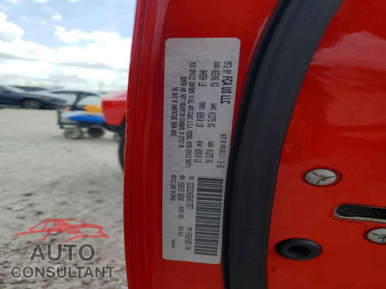 DODGE CHALLENGER 2016 - 2C3CDZAG9GH217977