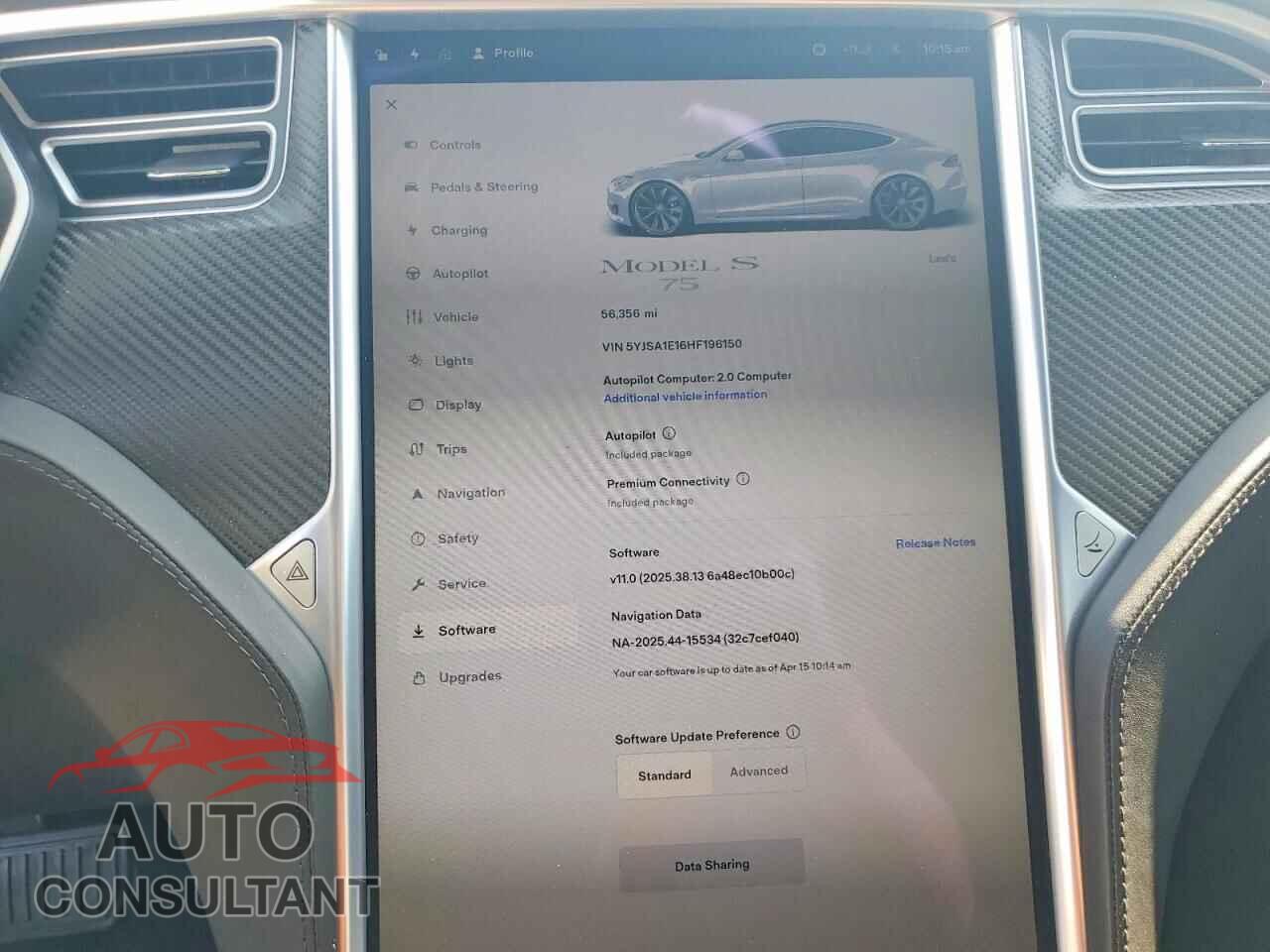 TESLA MODEL S 2017 - 5YJSA1E16HF196150