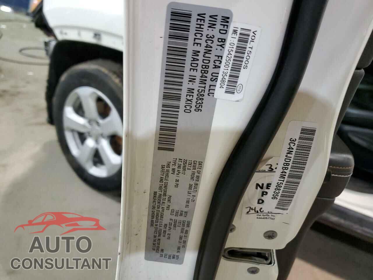 JEEP COMPASS 2021 - 3C4NJDBB4MT588356