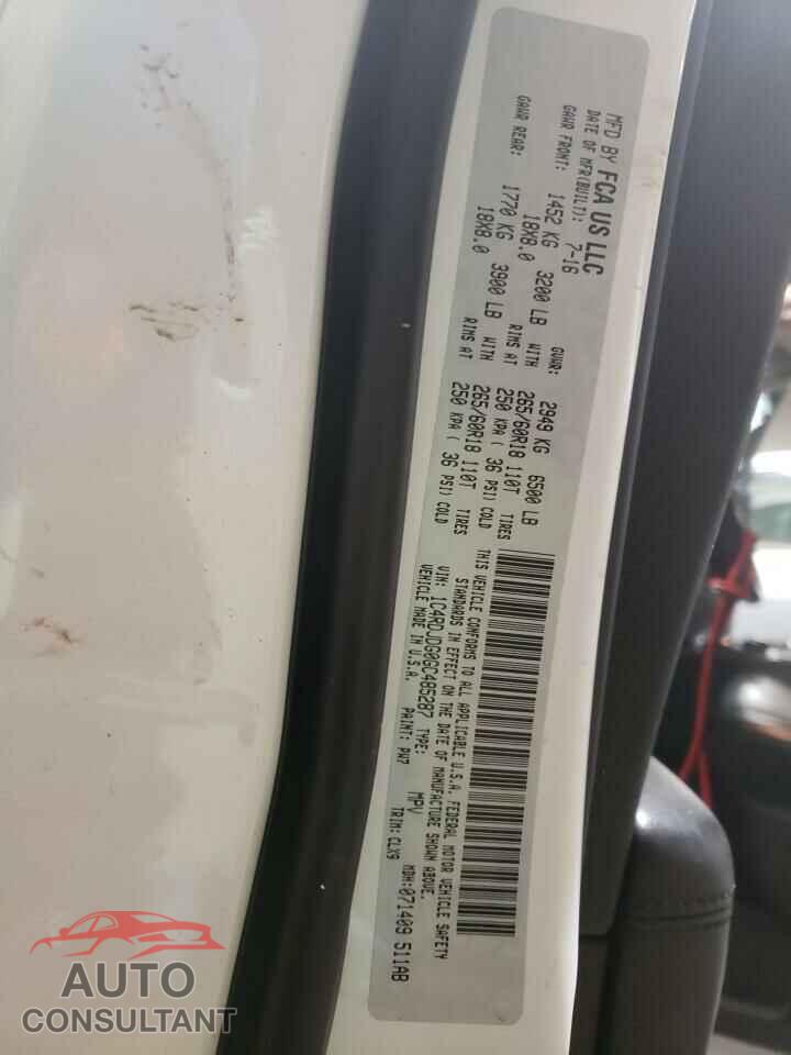 DODGE DURANGO 2016 - 1C4RDJDG0GC485287