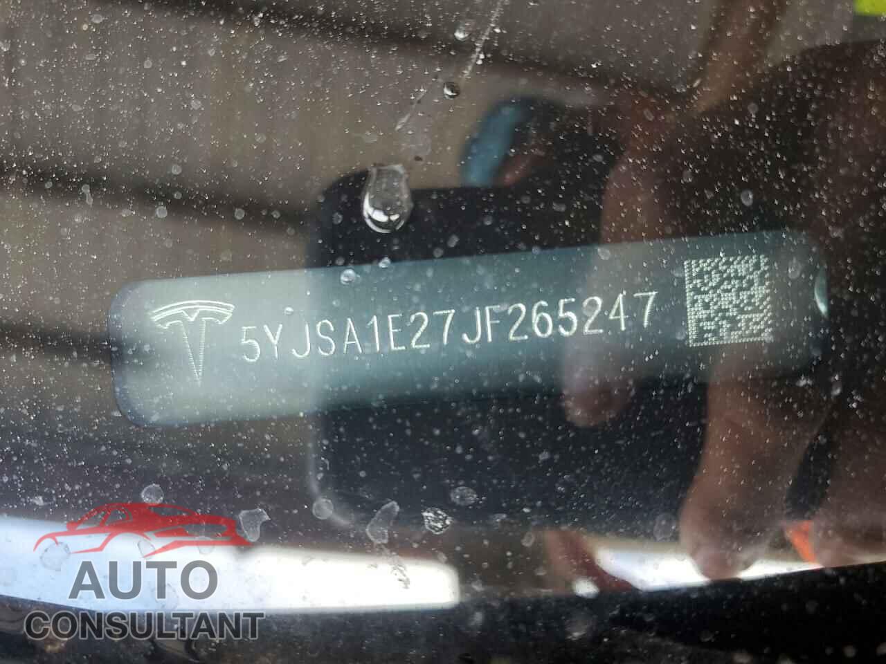 TESLA MODEL S 2018 - 5YJSA1E27JF265247