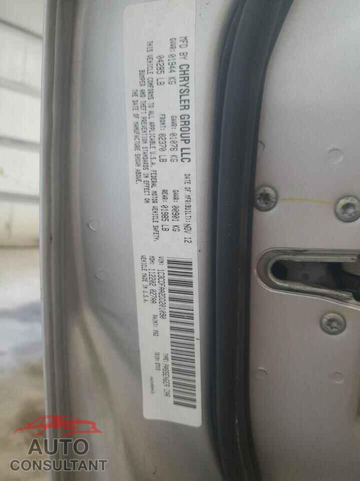 DODGE DART 2013 - 1C3CDFAA2DD201090