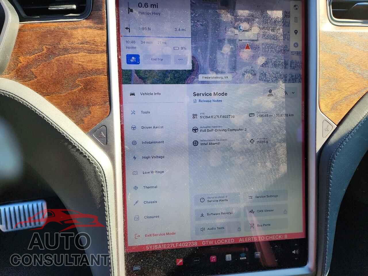 TESLA MODEL S 2020 - 5YJSA1E27LF402738