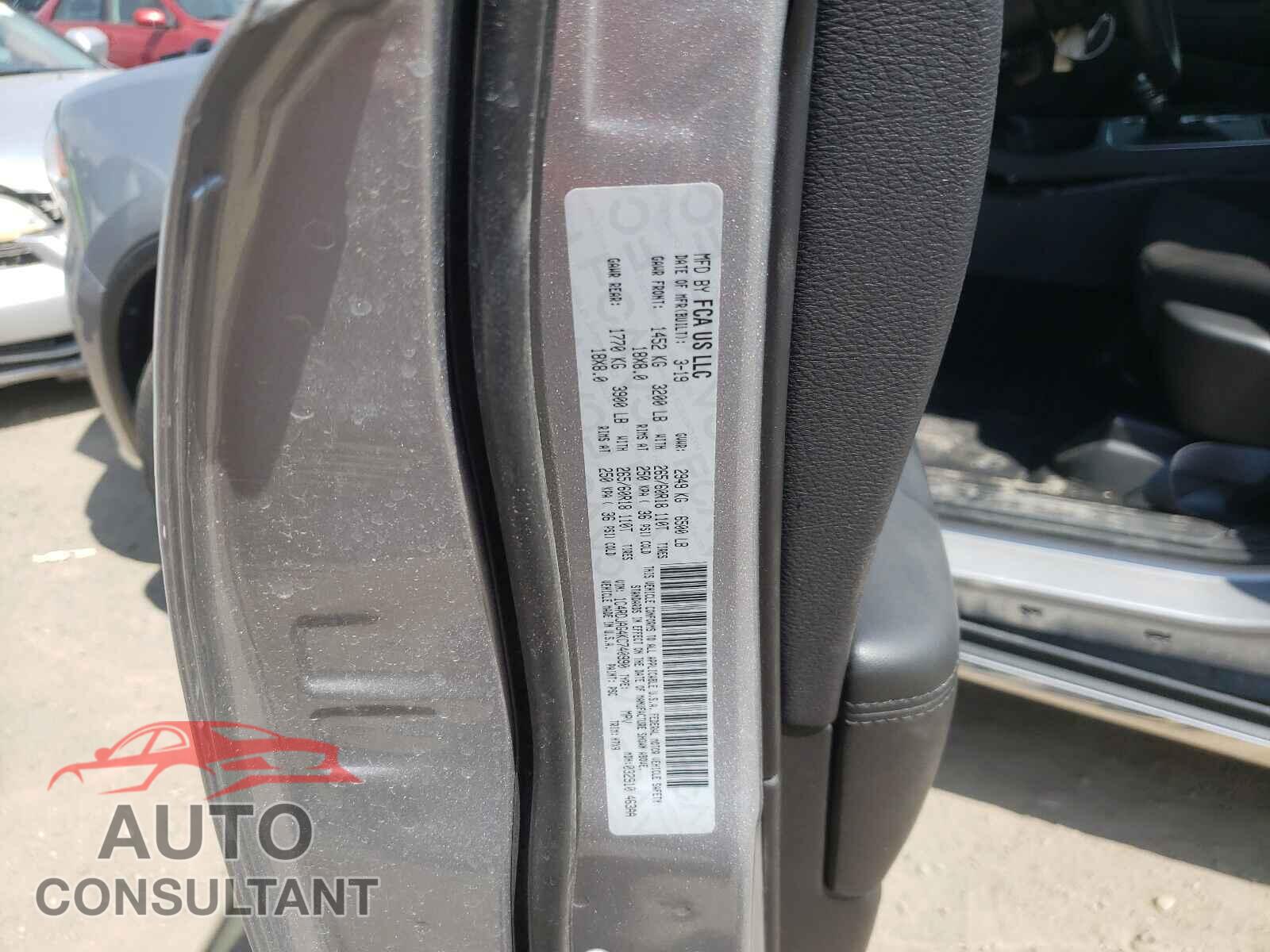 DODGE DURANGO 2019 - 1C4RDJAG4KC740990