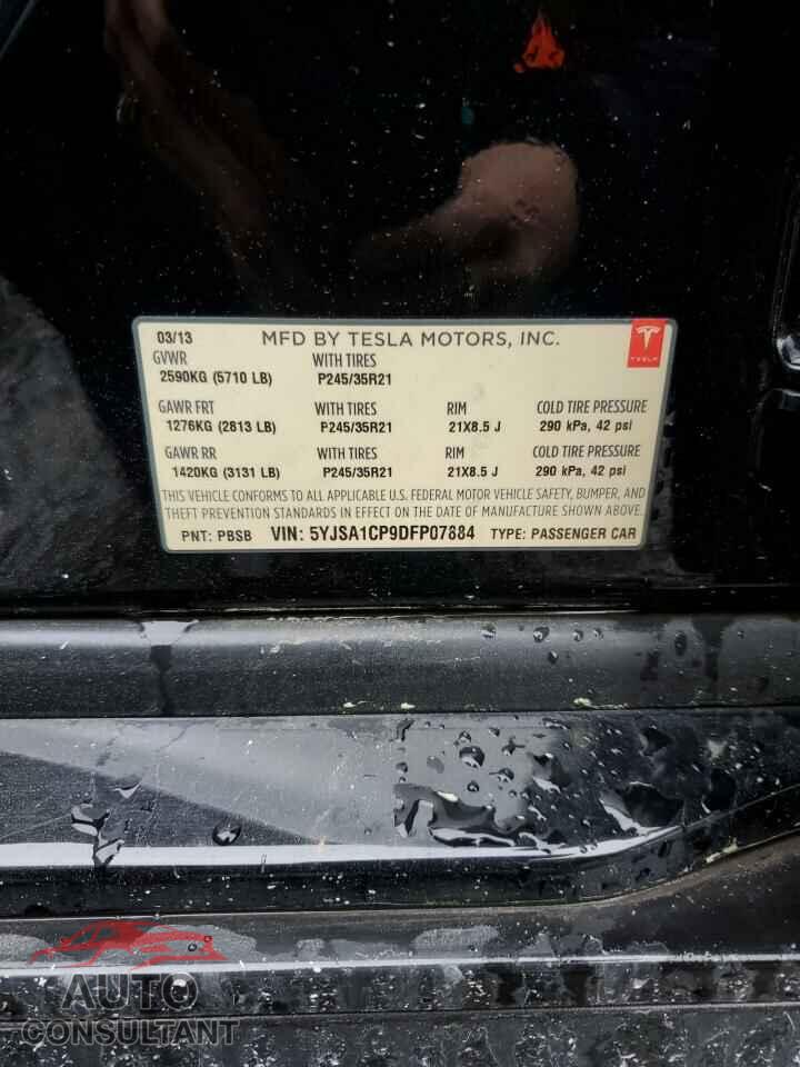 TESLA MODEL S 2013 - 5YJSA1CP9DFP07884