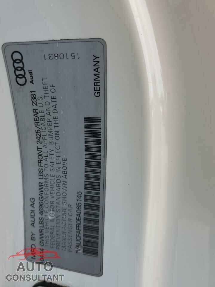 AUDI A5 2014 - WAUCFAFR0EA065145
