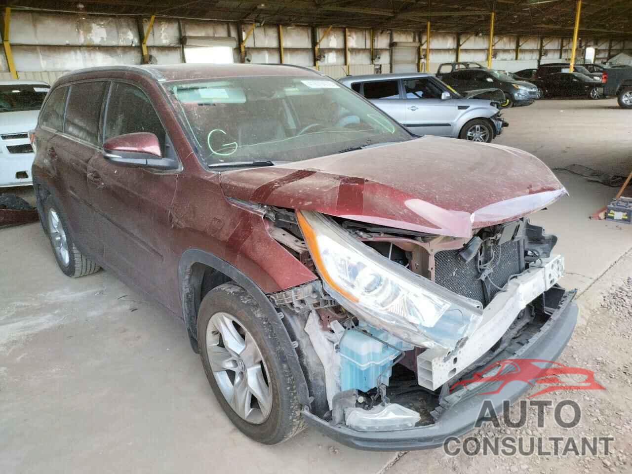 TOYOTA HIGHLANDER 2016 - 5TDDKRFH9GS252382