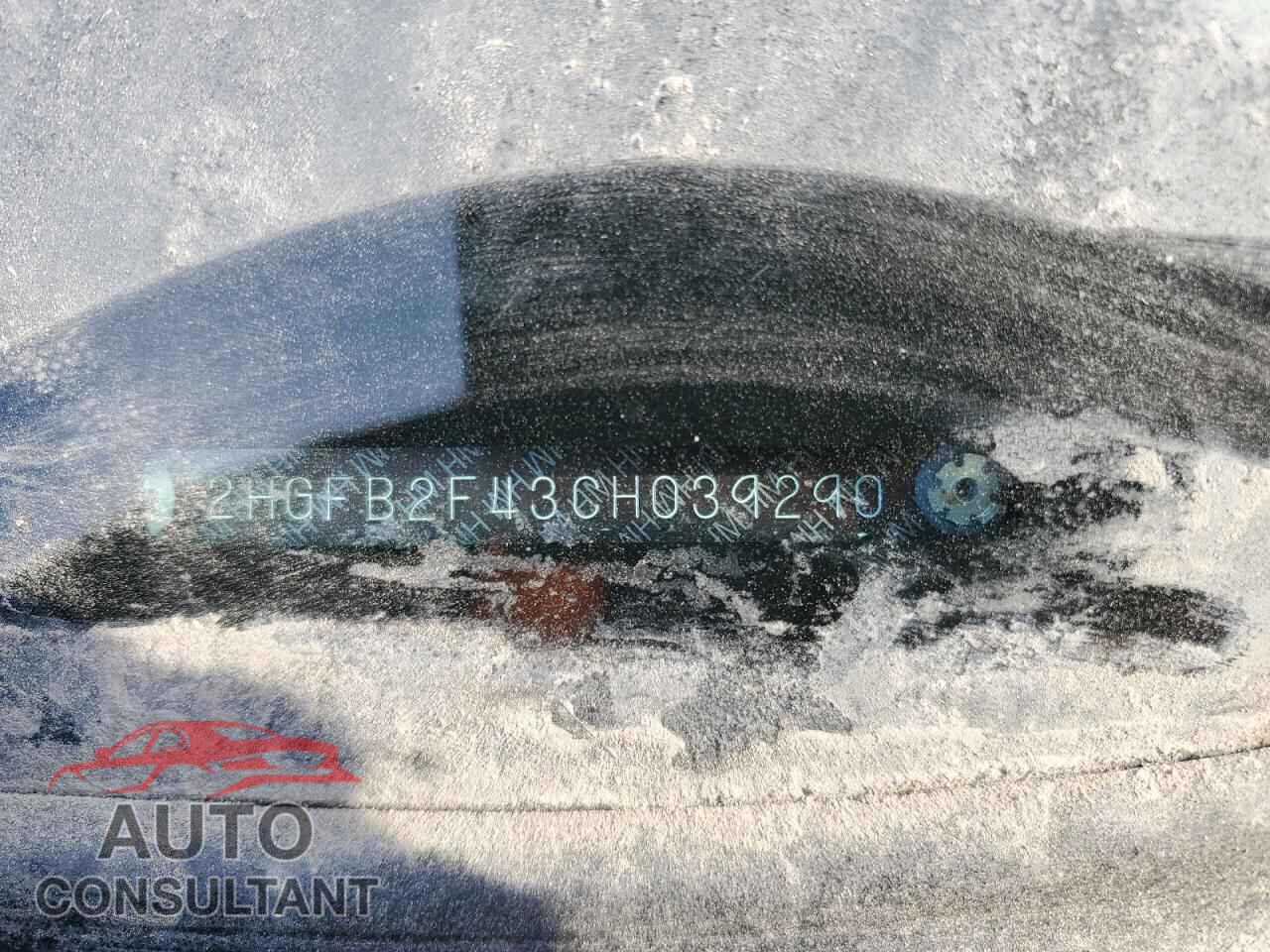 HONDA CIVIC 2012 - 2HGFB2F43CH039290