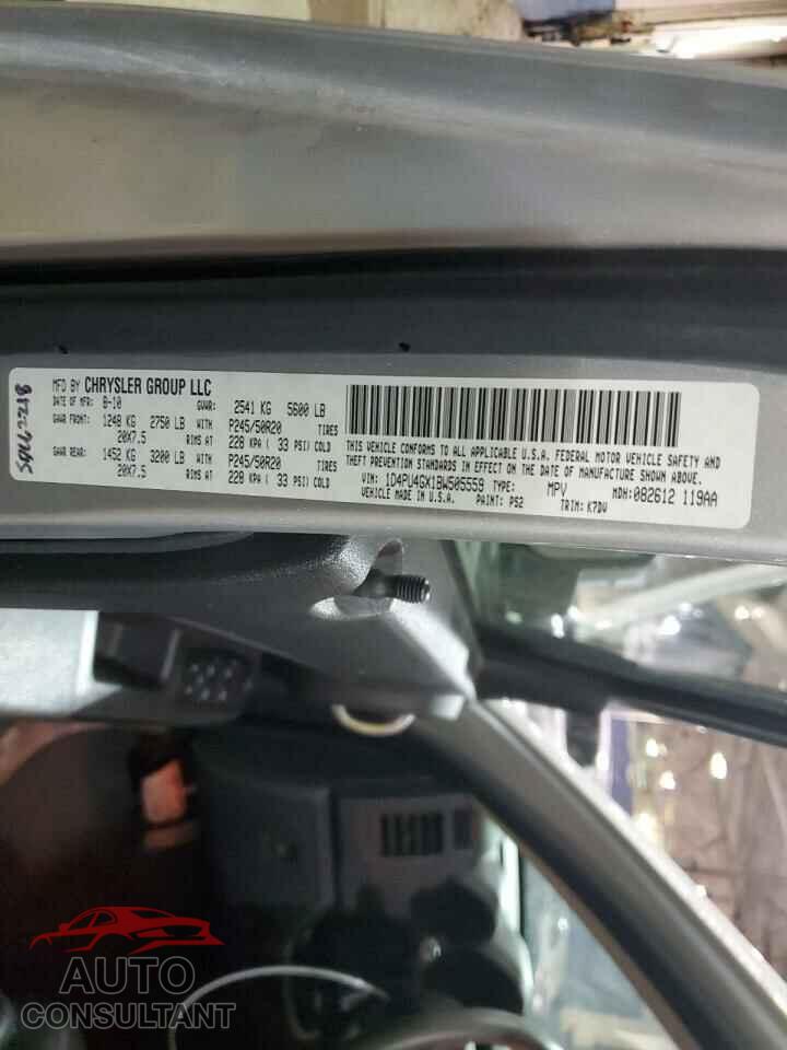 DODGE NITRO 2011 - 1D4PU4GX1BW505559