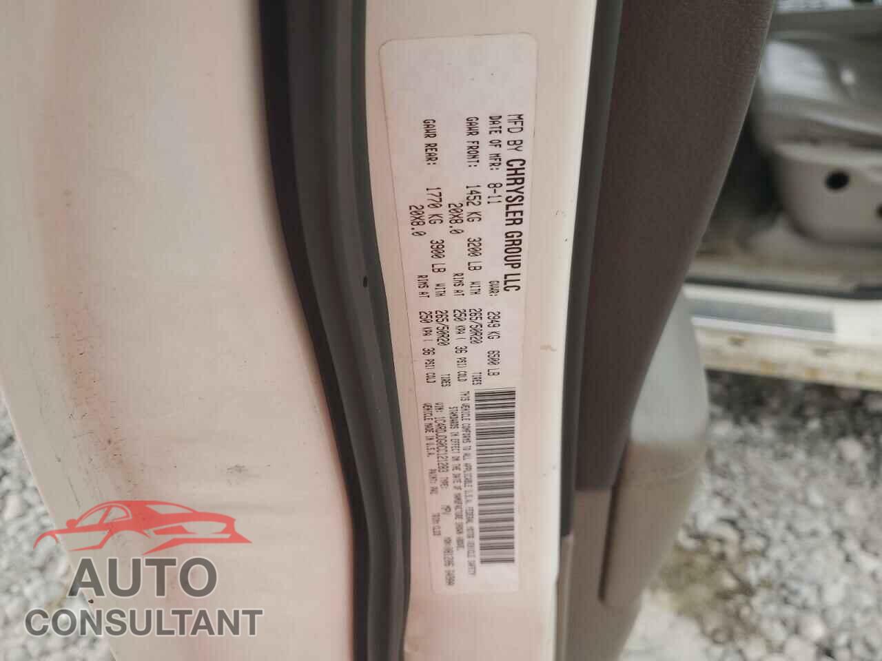 DODGE DURANGO 2012 - 1C4RDJDG0CC121283