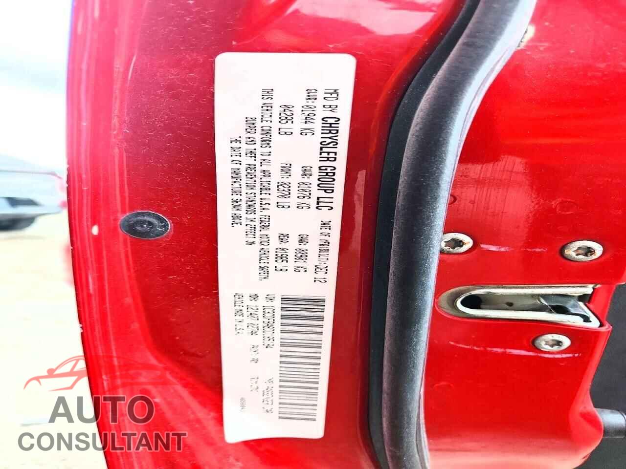 DODGE DART 2013 - 1C3CDFBA8DD185184