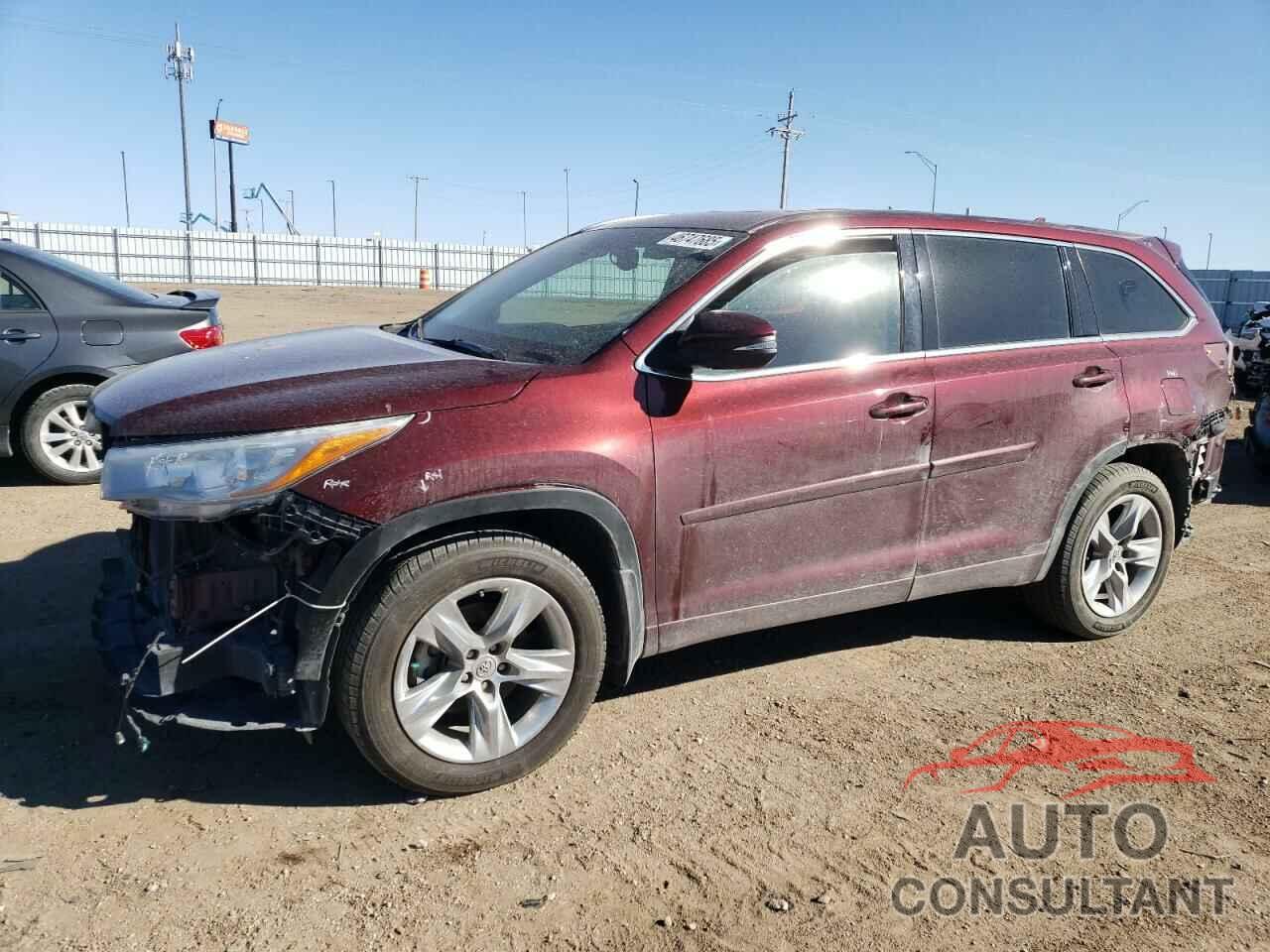 TOYOTA HIGHLANDER 2015 - 5TDDKRFH8FS098018