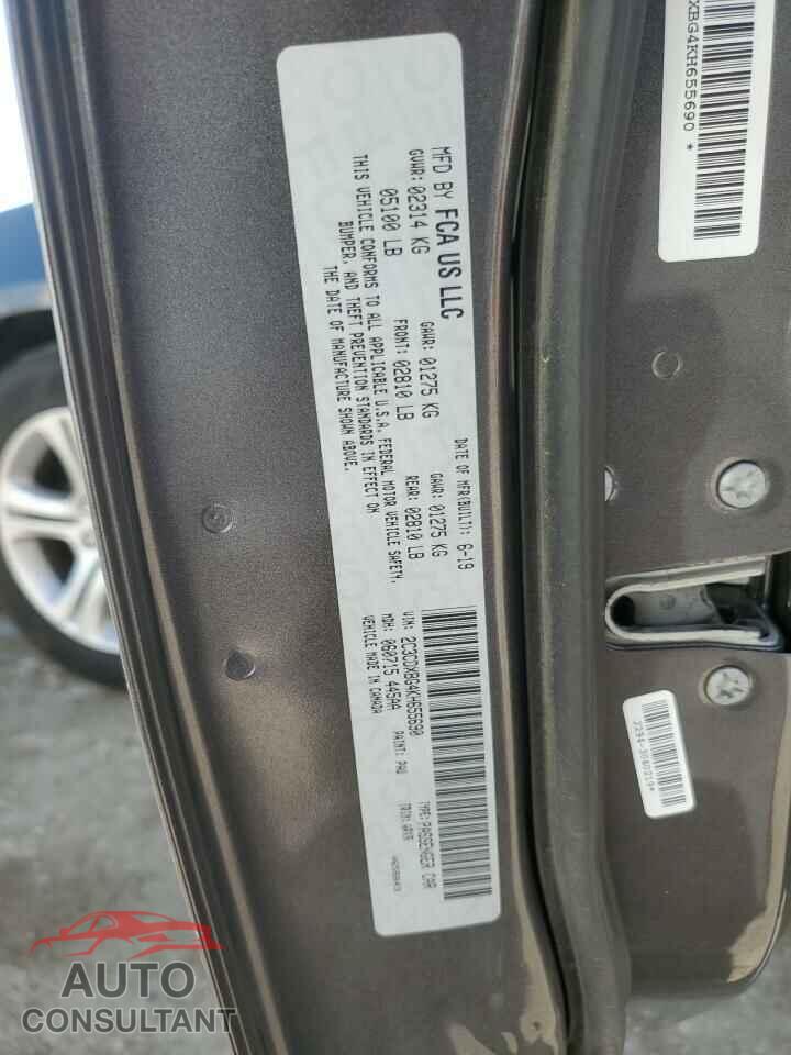 DODGE CHARGER 2019 - 2C3CDXBG4KH655690