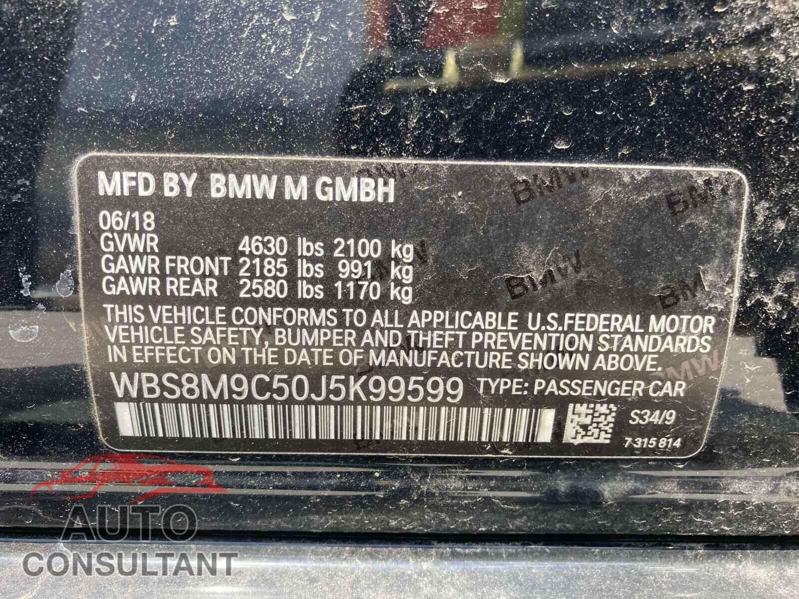 BMW M3 2018 - WBS8M9C50J5K99599
