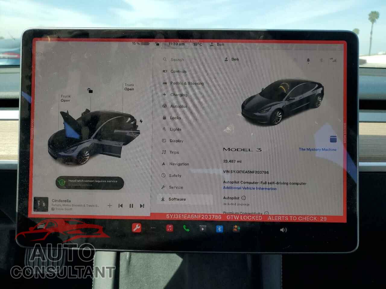 TESLA MODEL 3 2022 - 5YJ3E1EA5NF203786