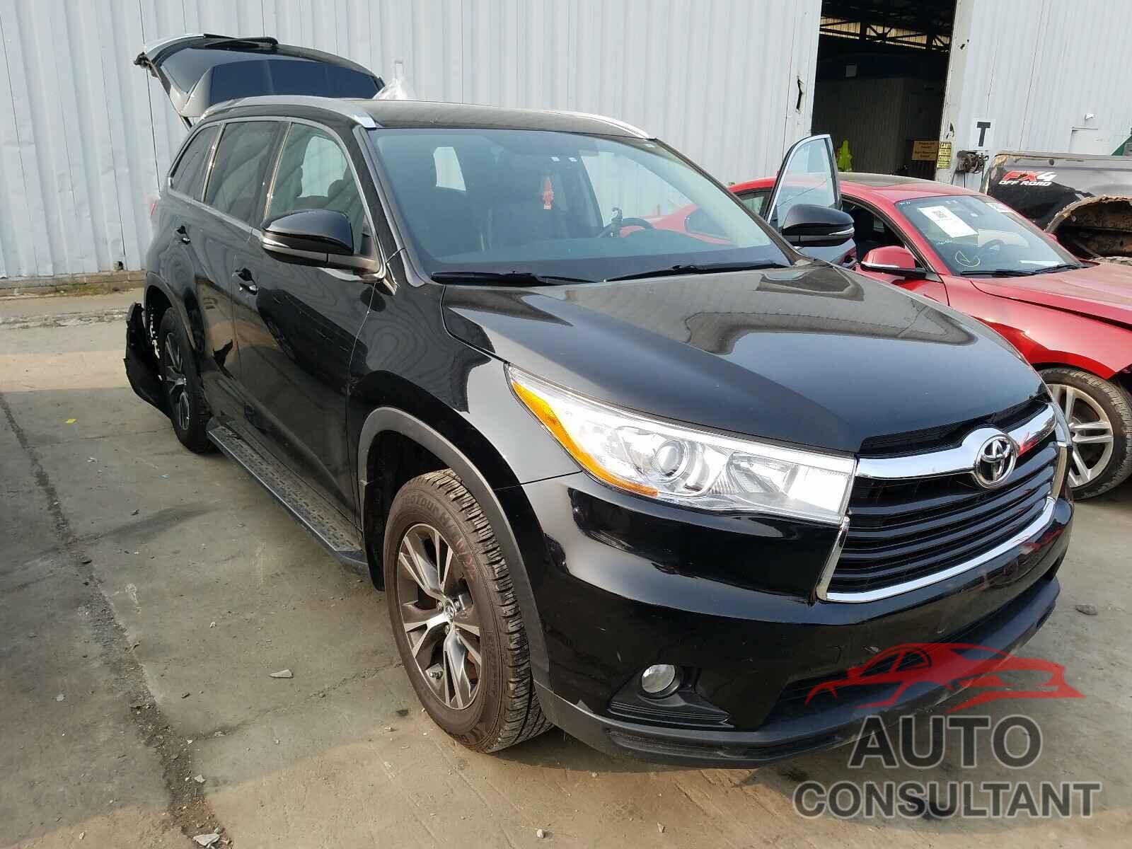 TOYOTA HIGHLANDER 2016 - 5TDJKRFH2GS505920
