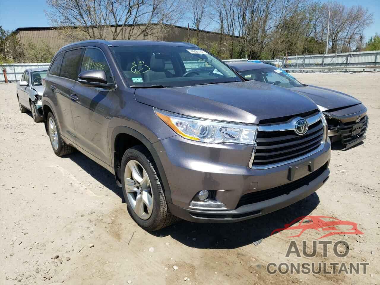 TOYOTA HIGHLANDER 2016 - 5TDDKRFH1GS260301
