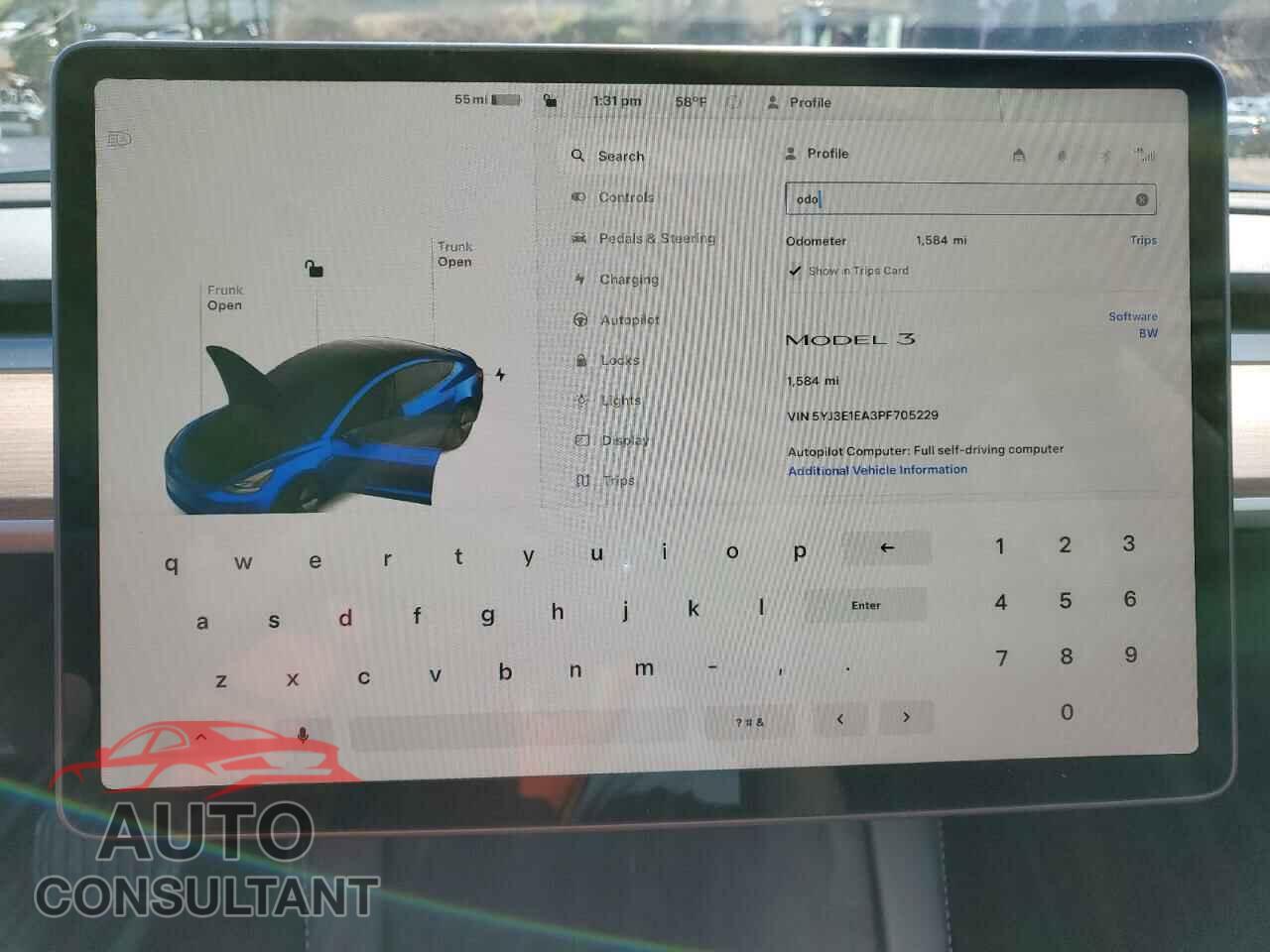 TESLA MODEL 3 2023 - 5YJ3E1EA3PF705229