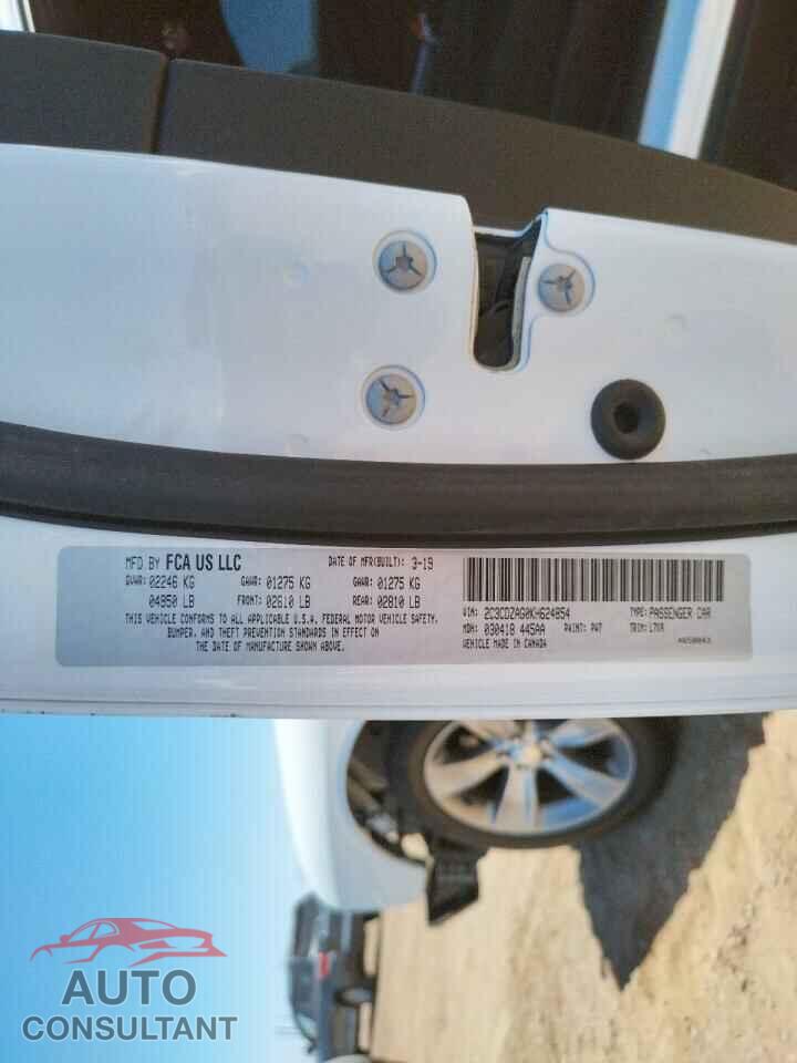 DODGE CHALLENGER 2019 - 2C3CDZAG0KH624854