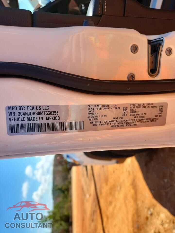 JEEP COMPASS 2021 - 3C4NJDBB8MT558356